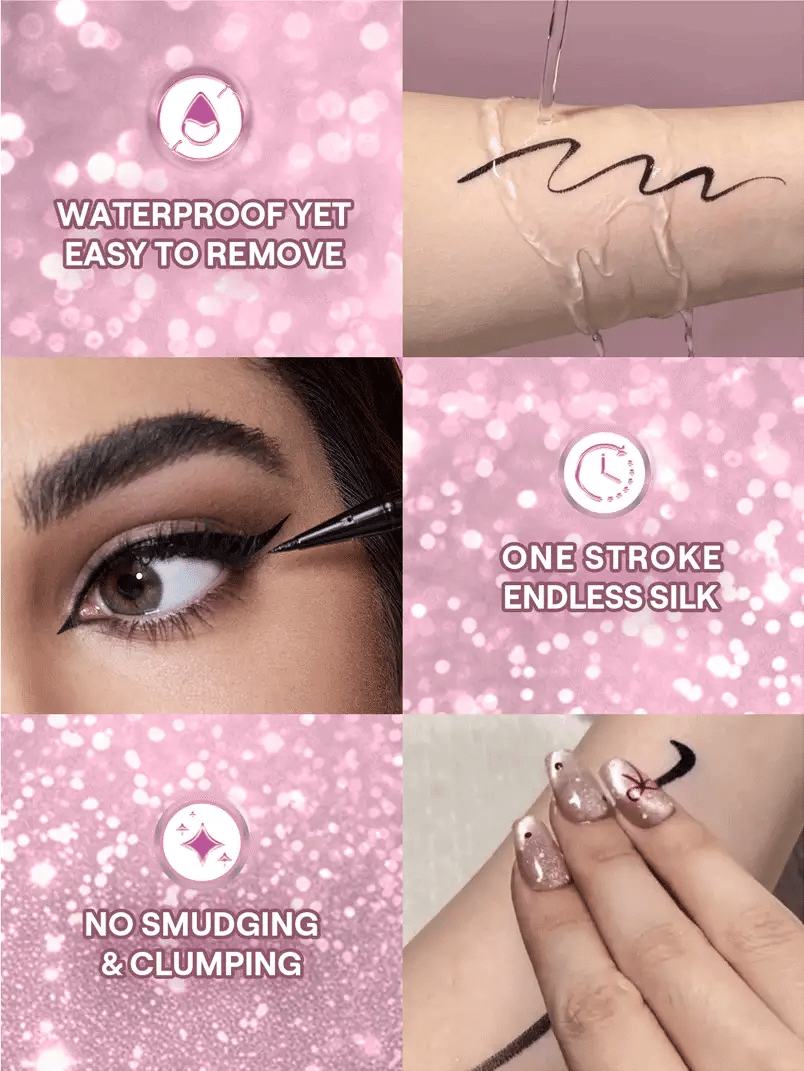 Rosé Line & Define Waterproof Liquid Eyeliner-Black | SHEGLAM