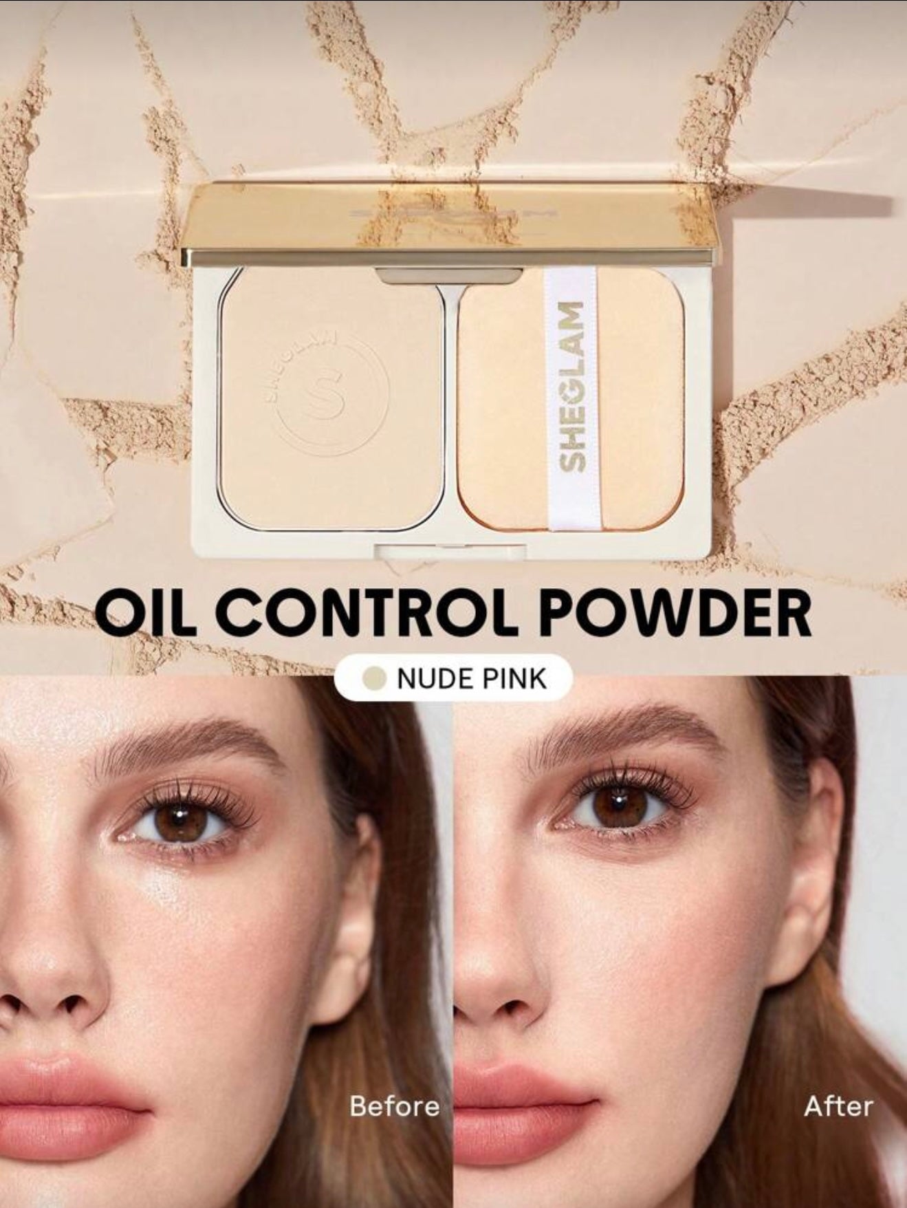 Velvet Veil Oil Control Powder - Nude Pink | SHEGLAM