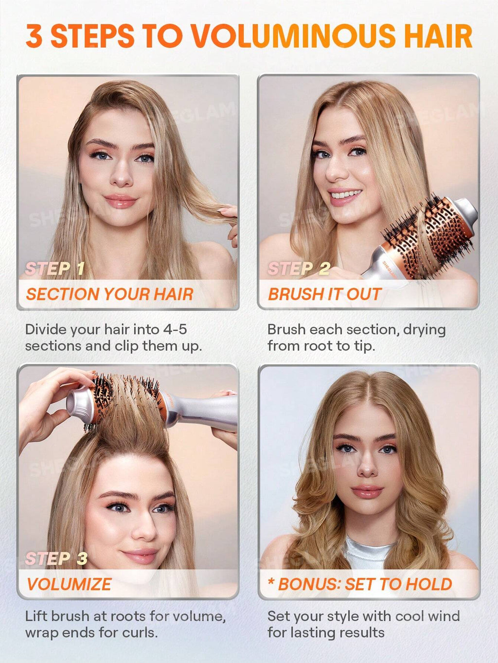 Blowout Bliss Volumizing Hot Air Brush | SHEGLAM