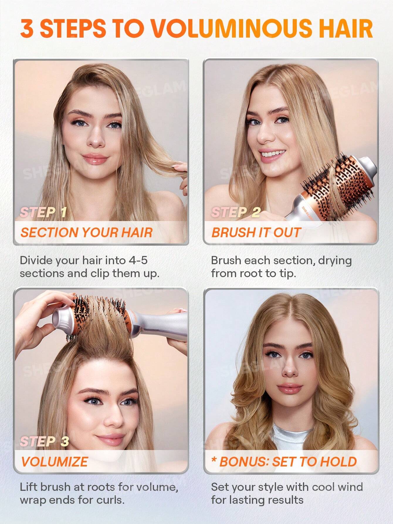 Blowout Bliss Volumizing Hot Air Brush | SHEGLAM
