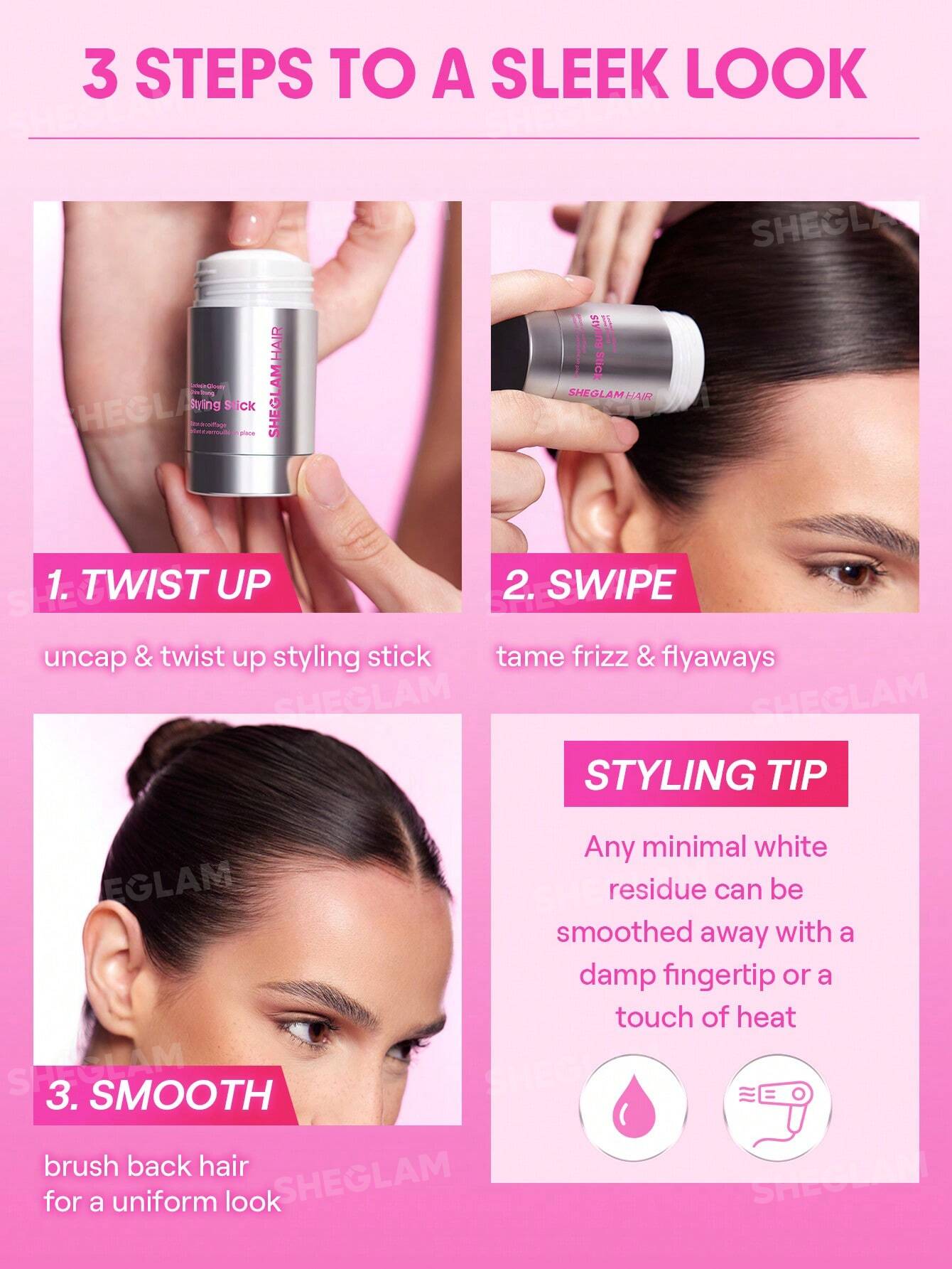 Locked in Glossy Shine Strong Styling Stick | SHEGLAM