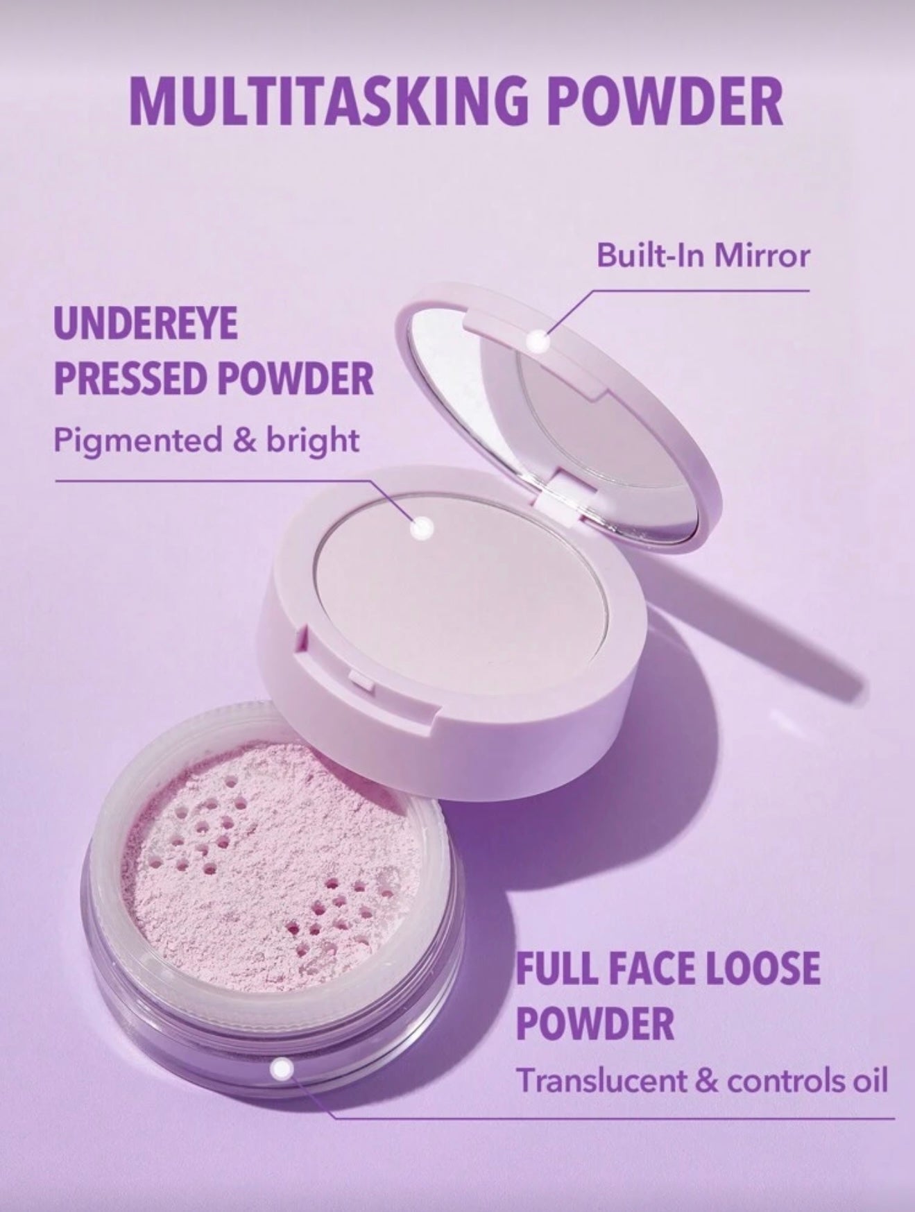 Insta-Ready Face & Under Eye Setting Powder Duo | SHEGLAM