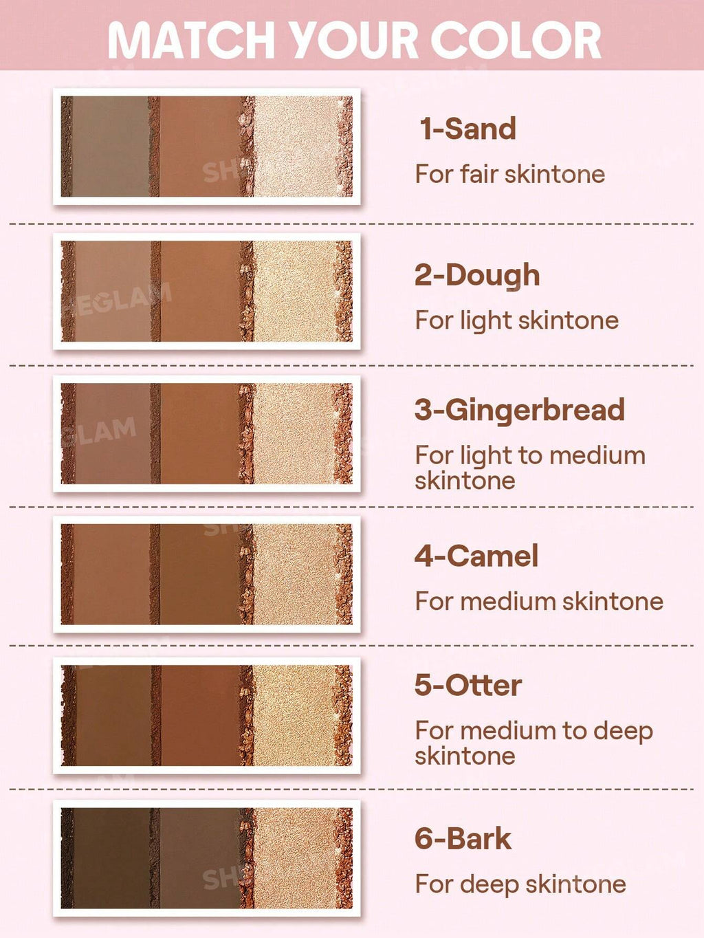 Trio Hero Face Palette-Dough | SHEGLAM