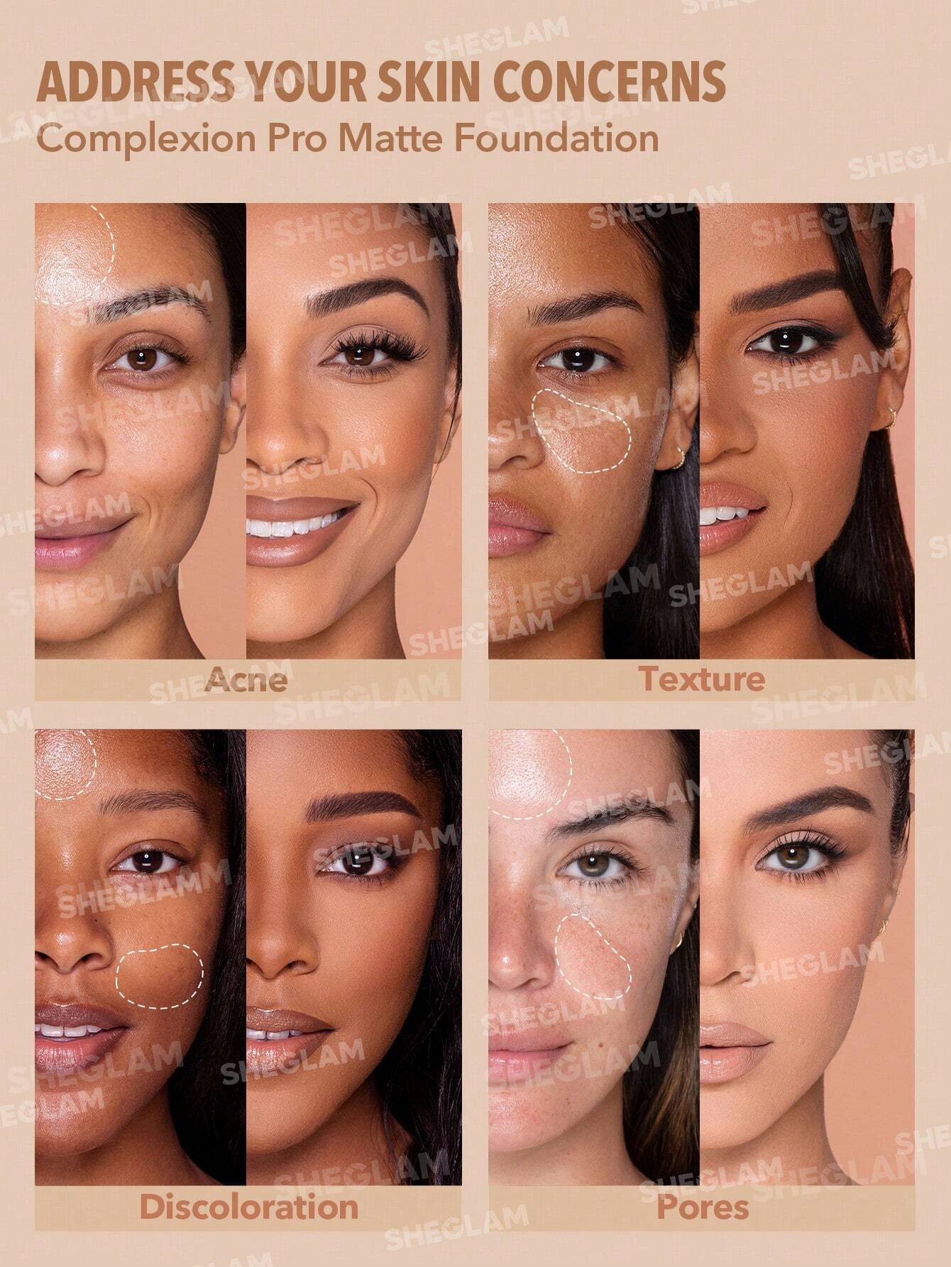 Complexion Pro Long Lasting Breathable Matte Foundation | SHEGLAM
