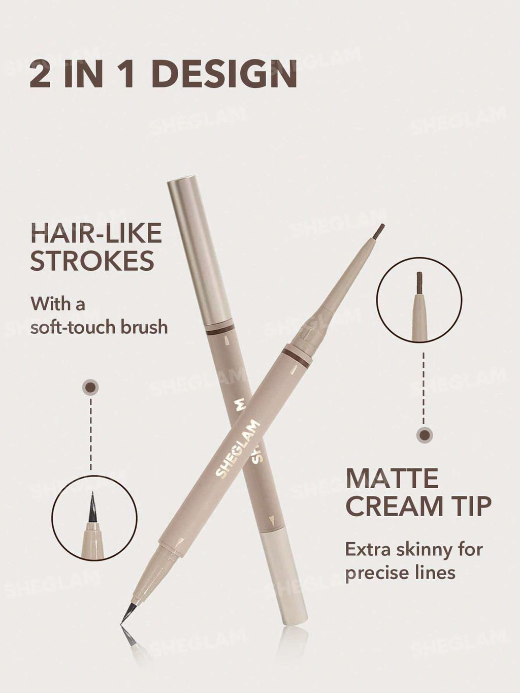 Brows On Demand 2-In-1 Brow Pencil-Chocolate | SHEGLAM