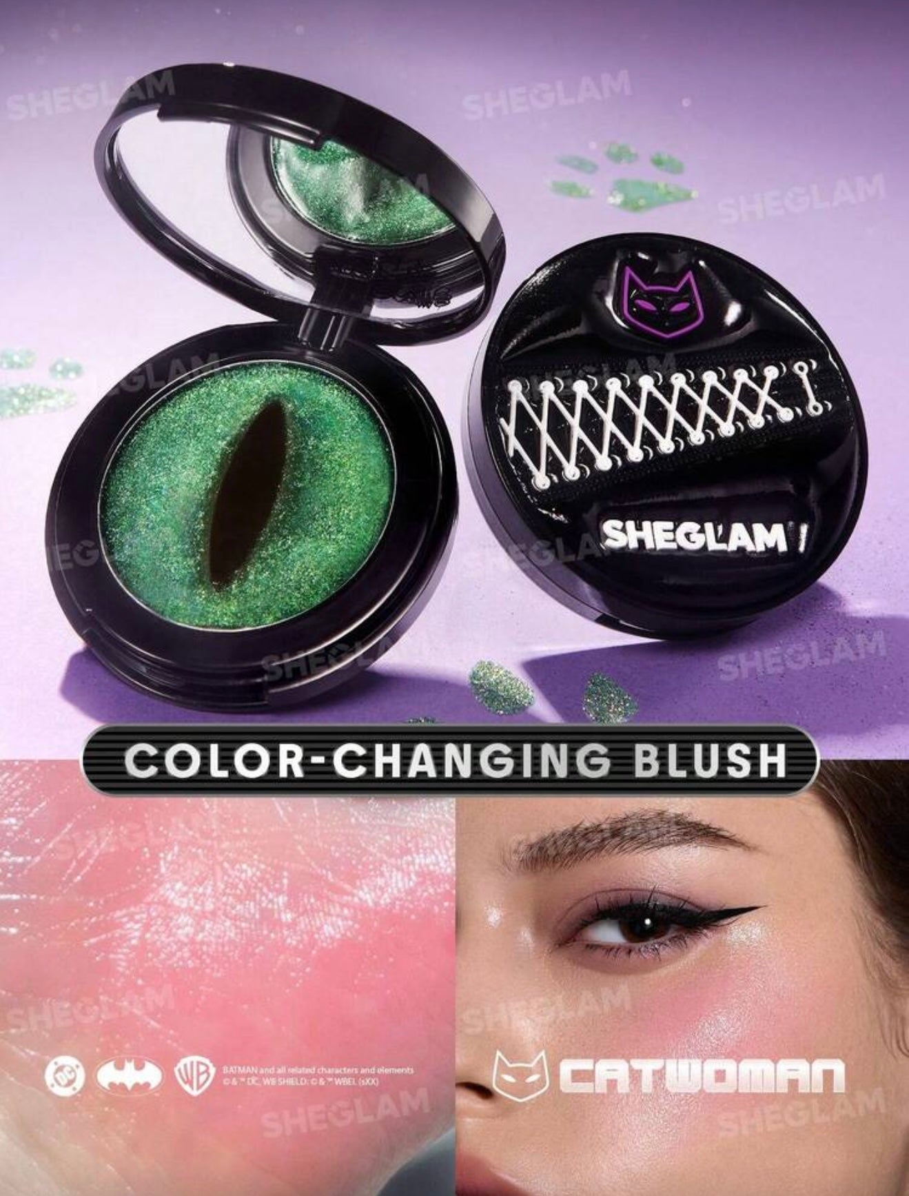 CATWOMAN™ | Black Cat Color-Changing Blush | SHEGLAM