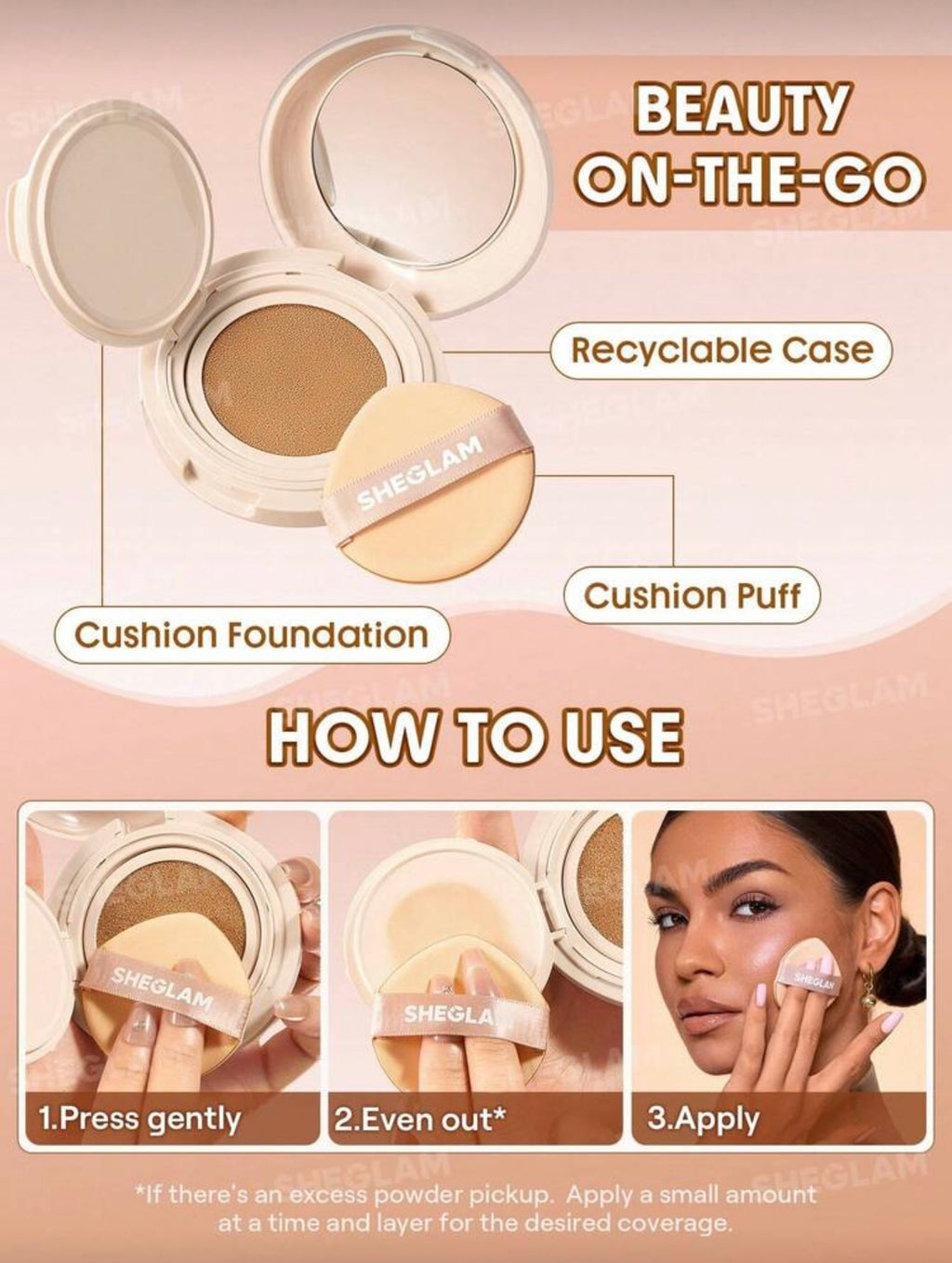 Lock & Go Long-Lasting Cushion Foundation | SHEGLAM