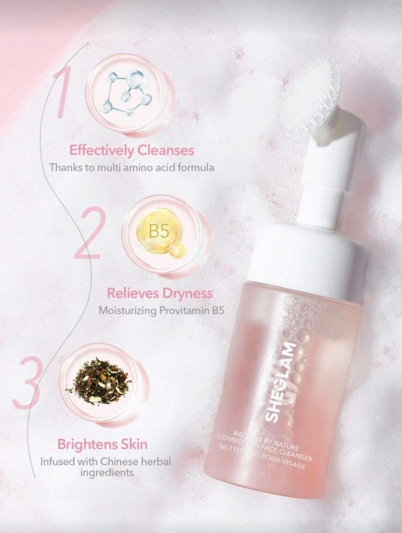 Radiant By Nature Face Cleanser 100ml | SHEGLAM