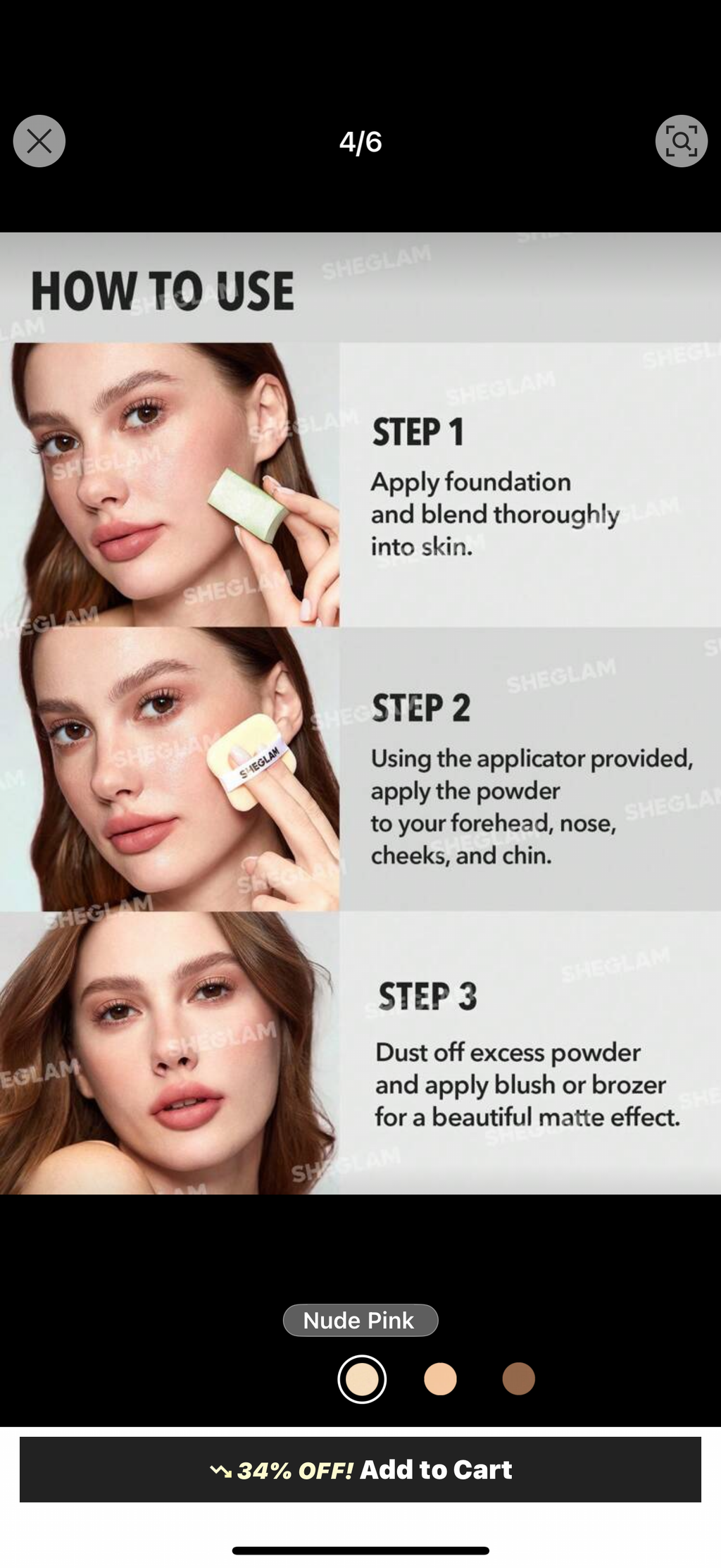 Velvet Veil Oil Control Powder - Nude Pink | SHEGLAM