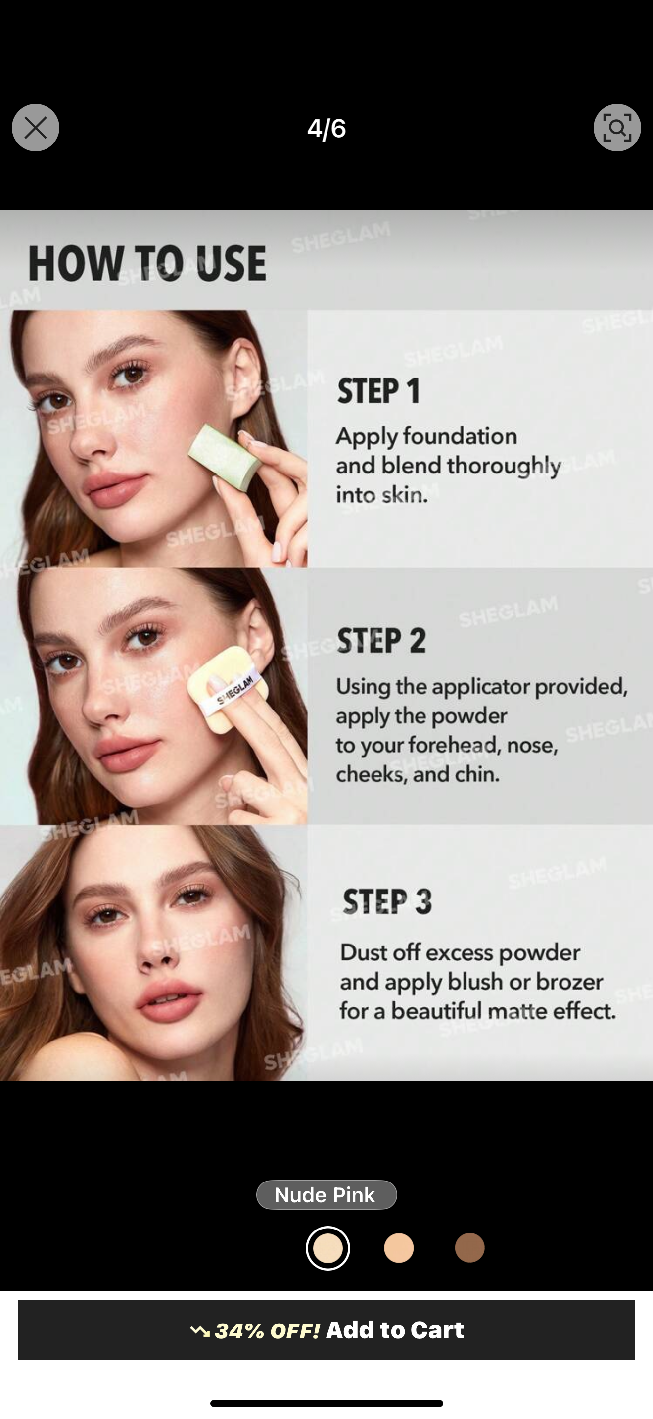 Velvet Veil Oil Control Powder - Nude Pink | SHEGLAM