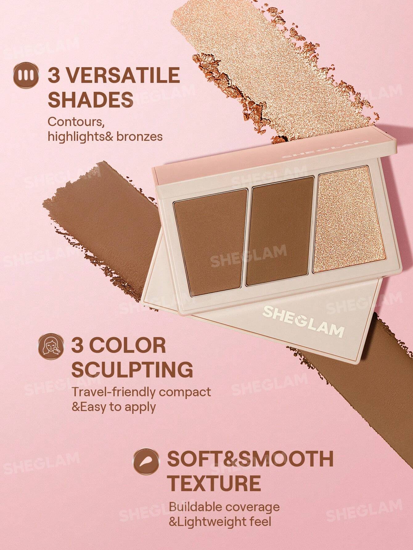 Trio Hero Face Palette-Dough | SHEGLAM