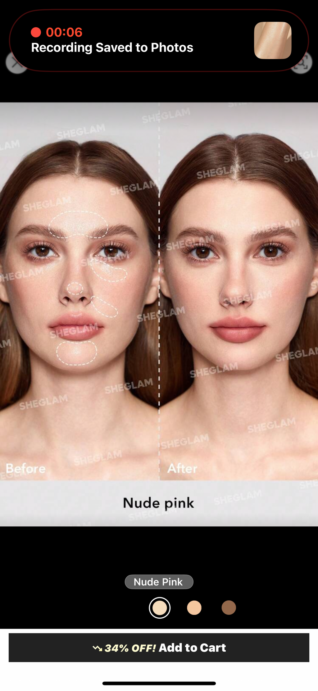 Velvet Veil Oil Control Powder - Nude Pink | SHEGLAM