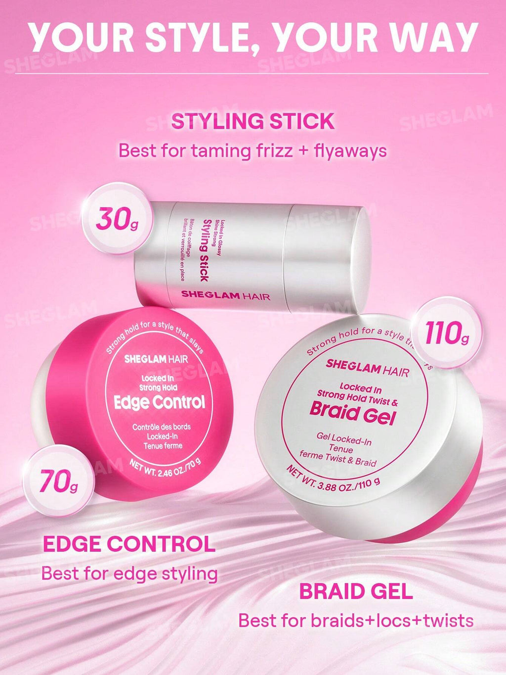 Locked in Glossy Shine Strong Styling Stick | SHEGLAM
