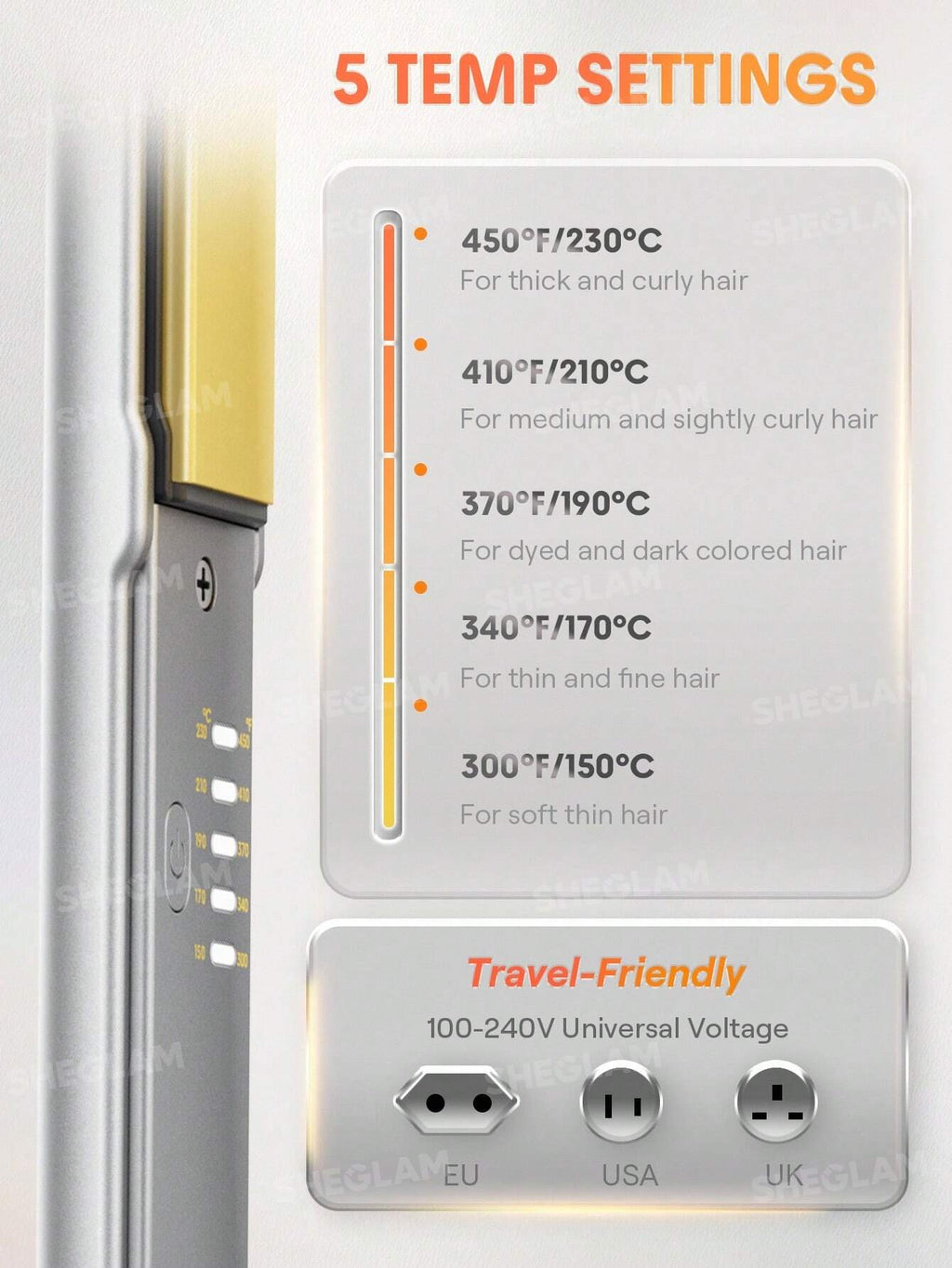 Sleek Chic Insta-Heat Straight Styler | SHEGLAM