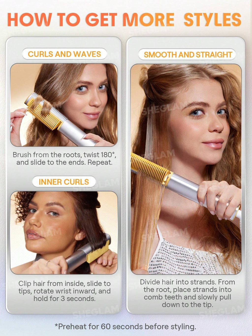 Sleek Chic 3D Thermal Straightening Brush | SHEGLAM