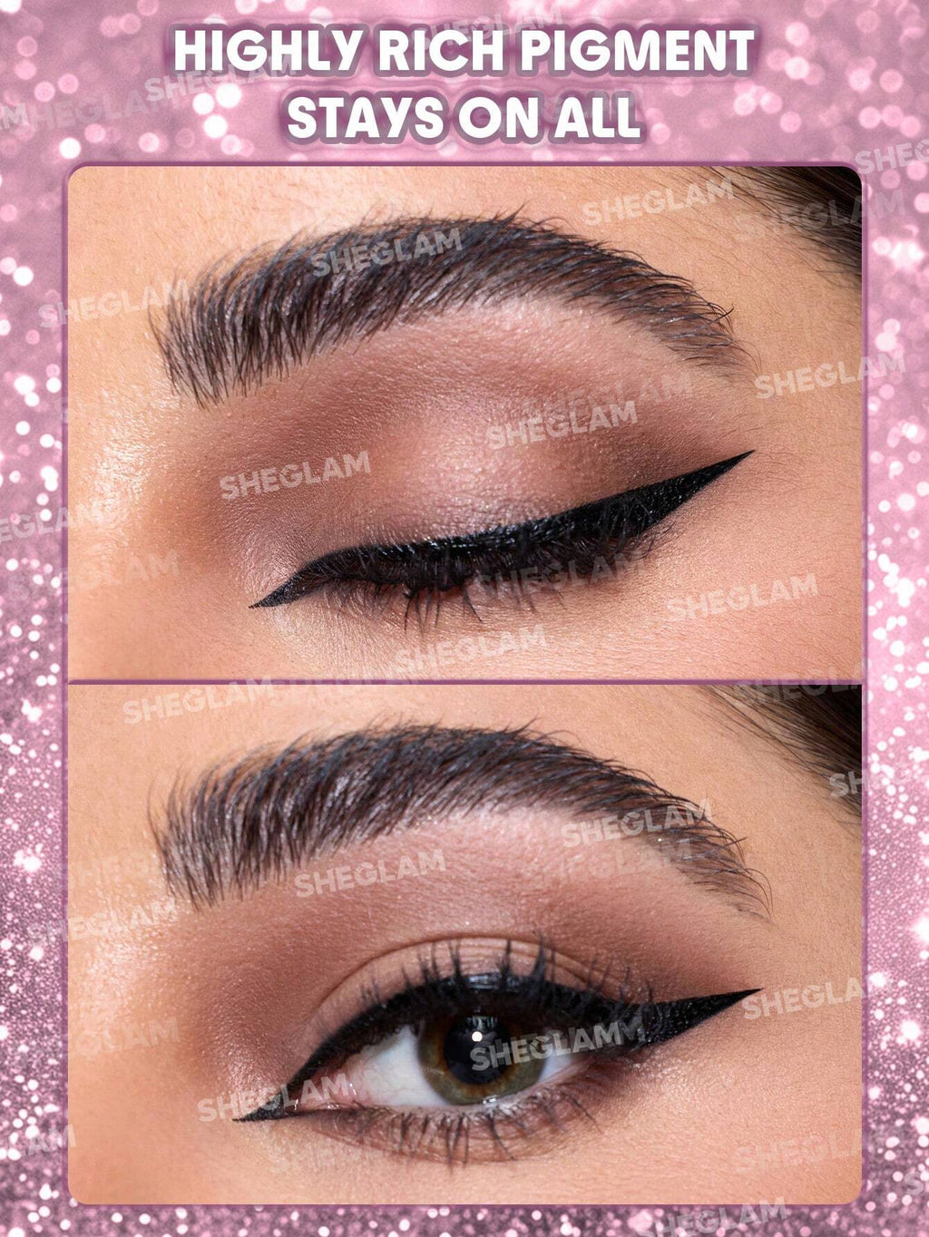 Rosé Line & Define Waterproof Liquid Eyeliner-Black | SHEGLAM