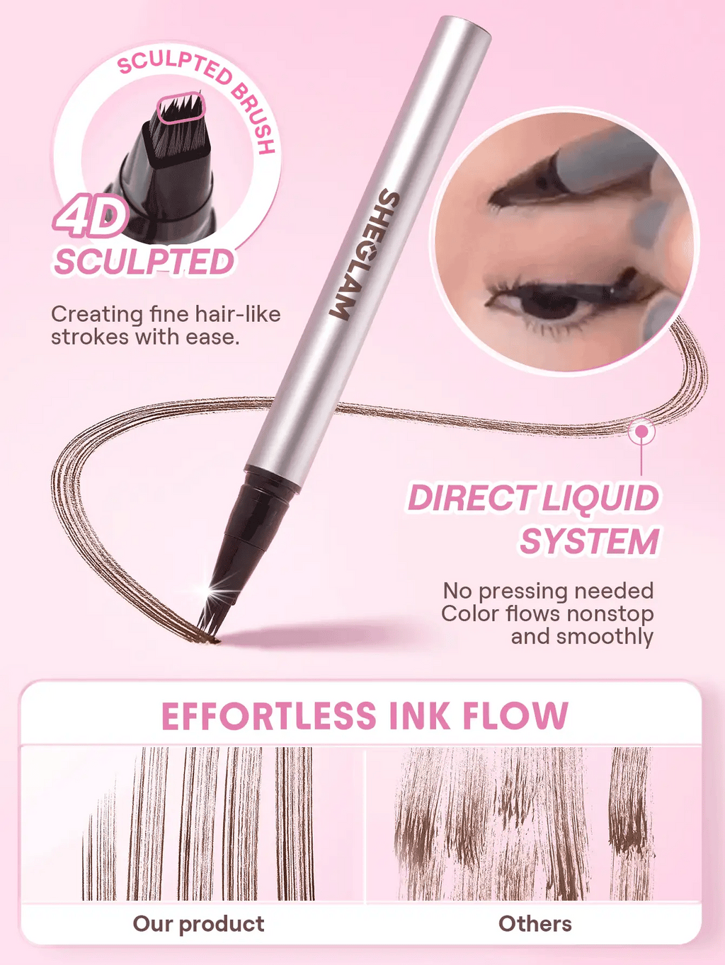 Brow-Fection Micro-Stroke Liquid Pen-Chocolate | SHEGLAM