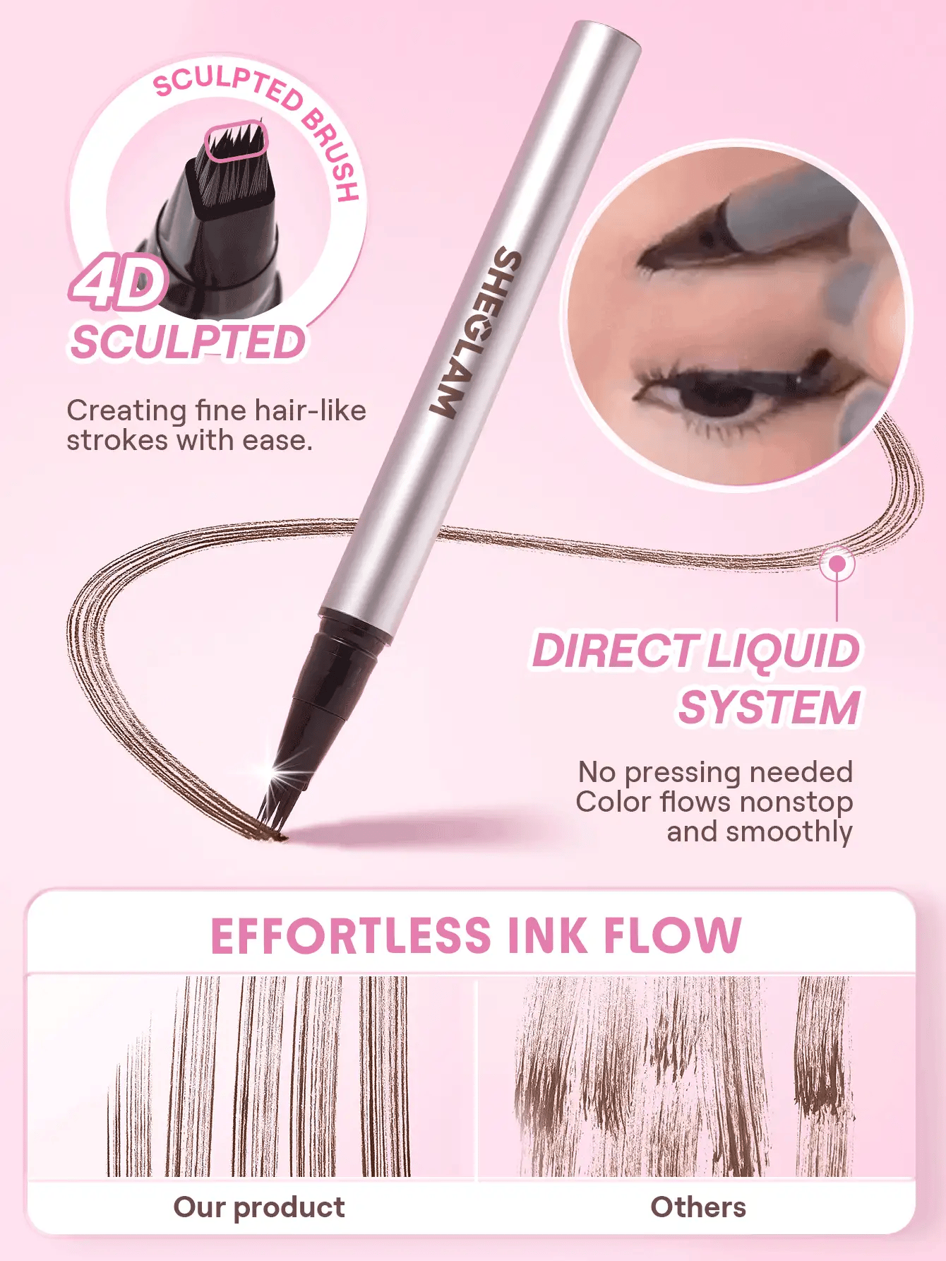 Brow-Fection Micro-Stroke Liquid Pen-Chocolate | SHEGLAM
