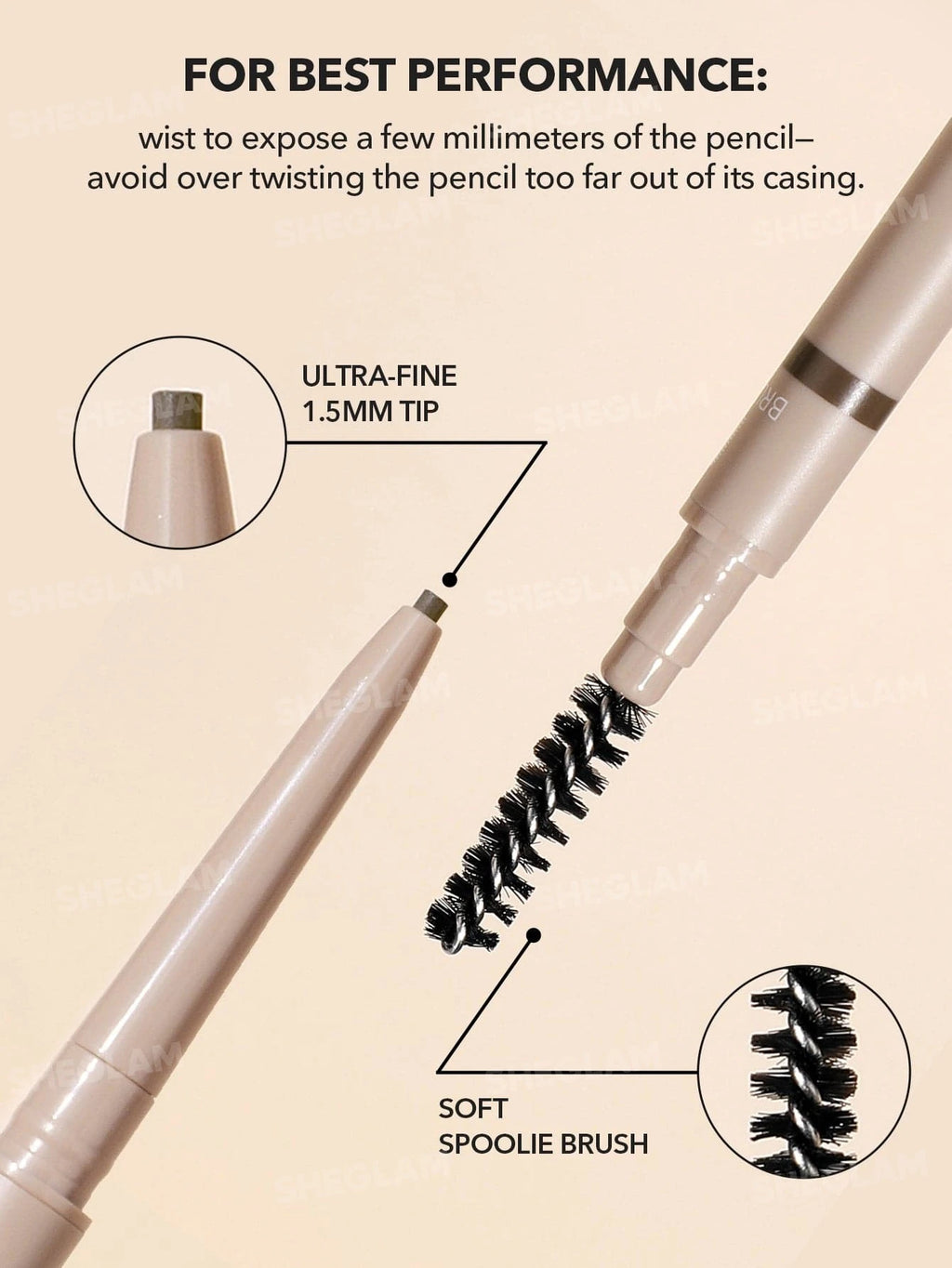 Insta-Fill Brow Pencil-Ash Brown | SHEGLAM