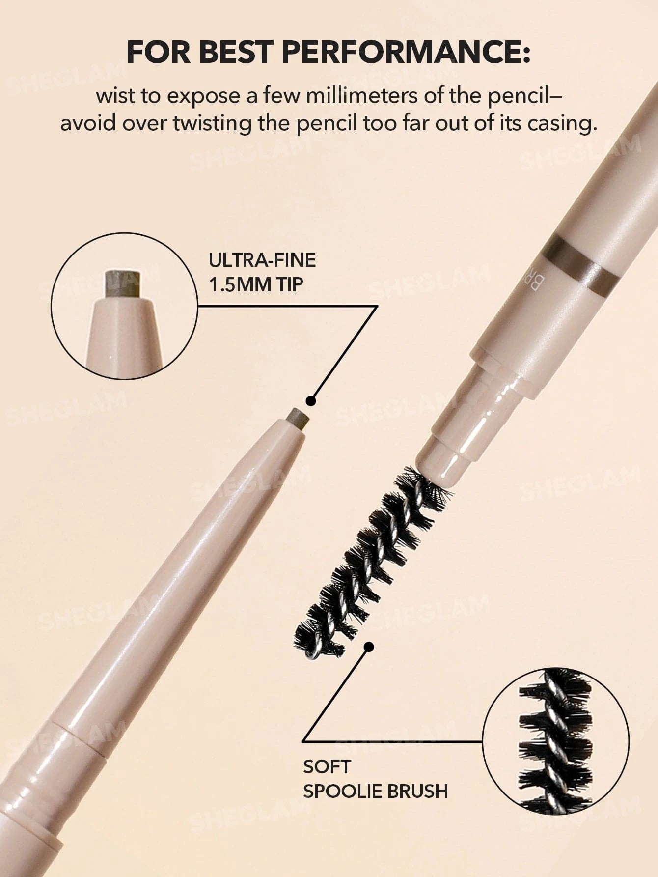 Insta-Fill Brow Pencil-Ash Brown | SHEGLAM