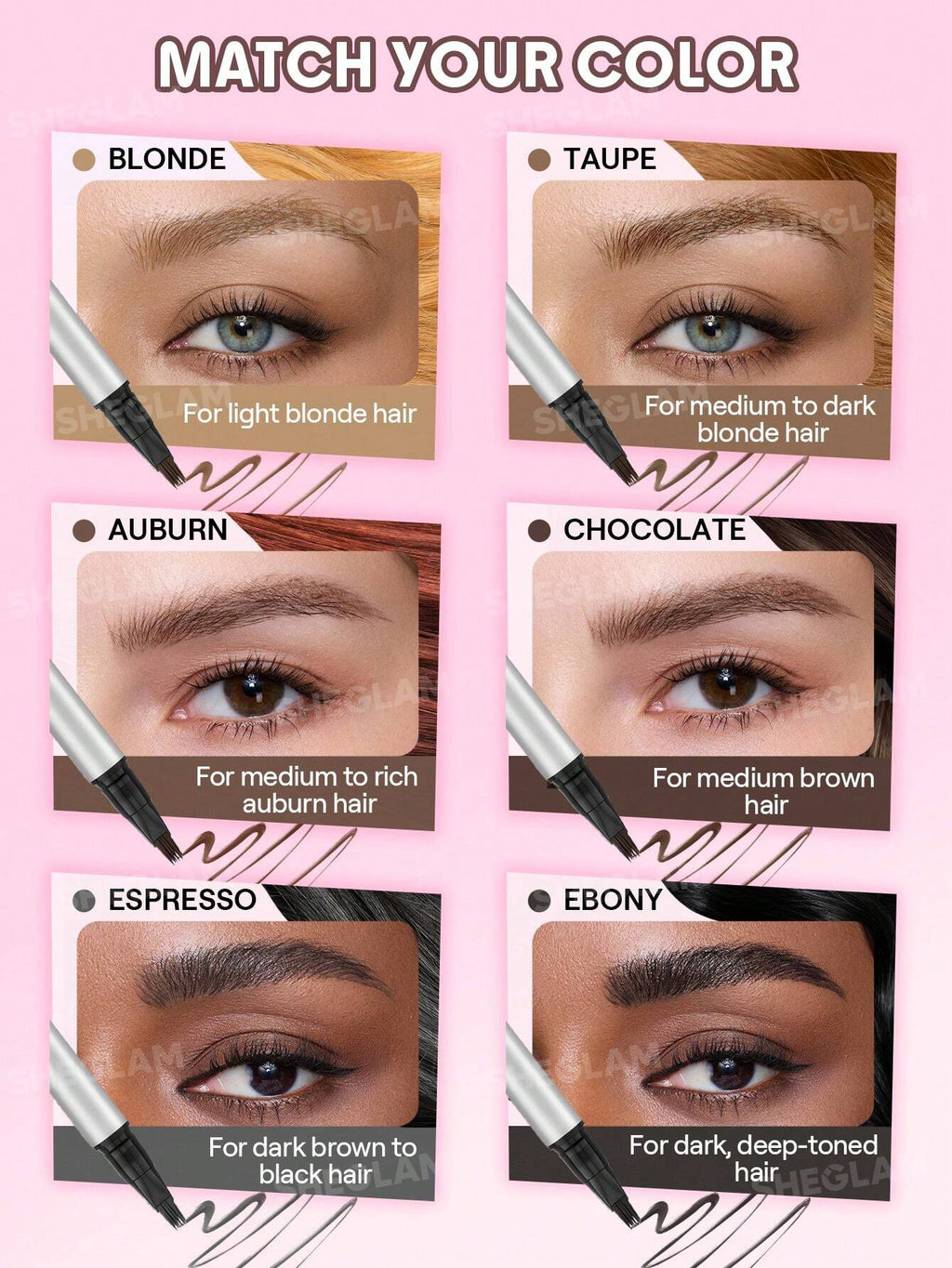 Brow-Fection Micro-Stroke Liquid Pen-Chocolate | SHEGLAM