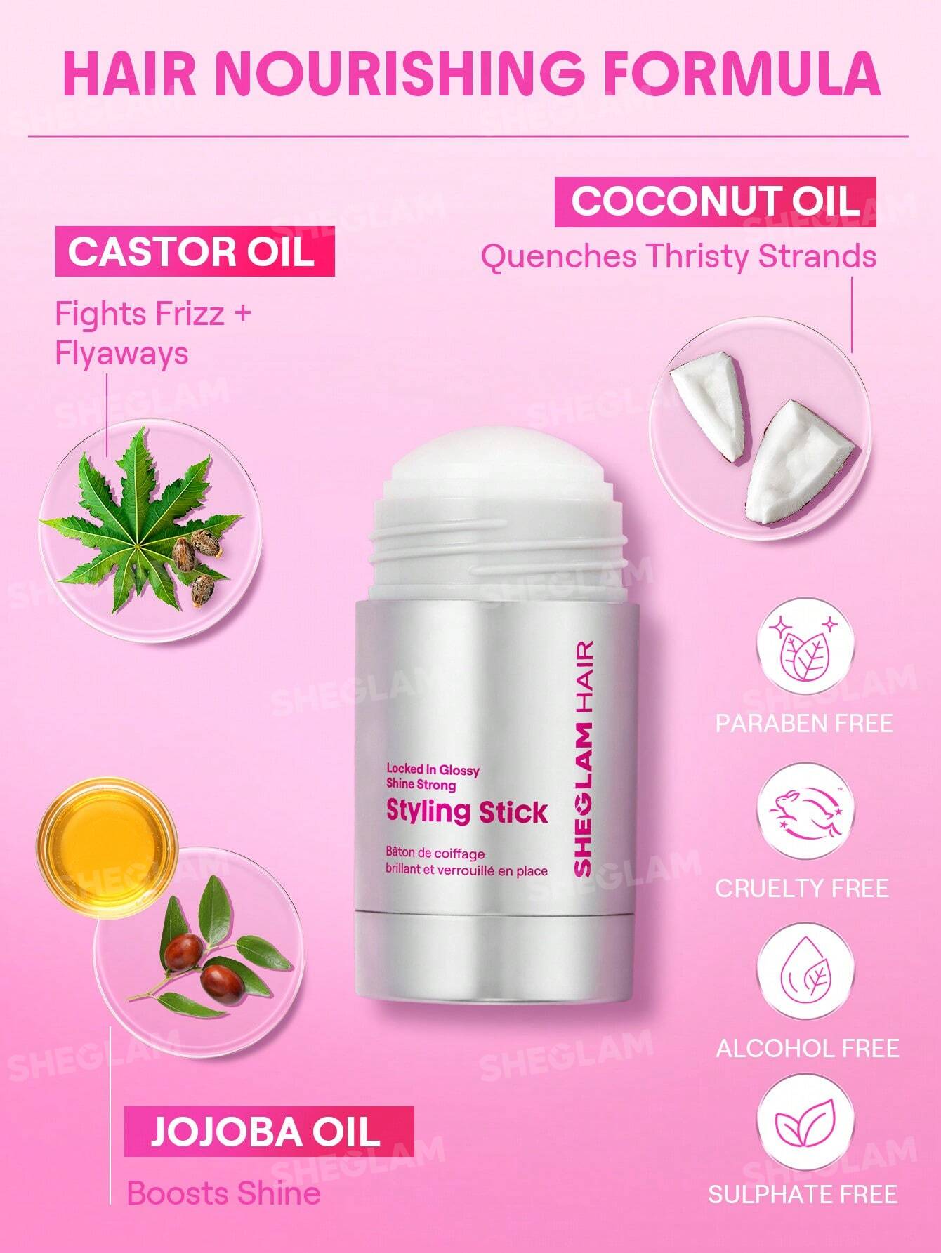 Locked in Glossy Shine Strong Styling Stick | SHEGLAM