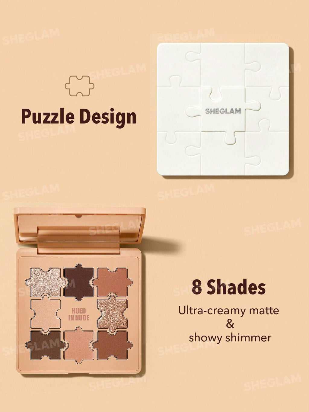 Jazy Jigsaw Eyeshadow Palette-Hued In Nude| SHEGLAM