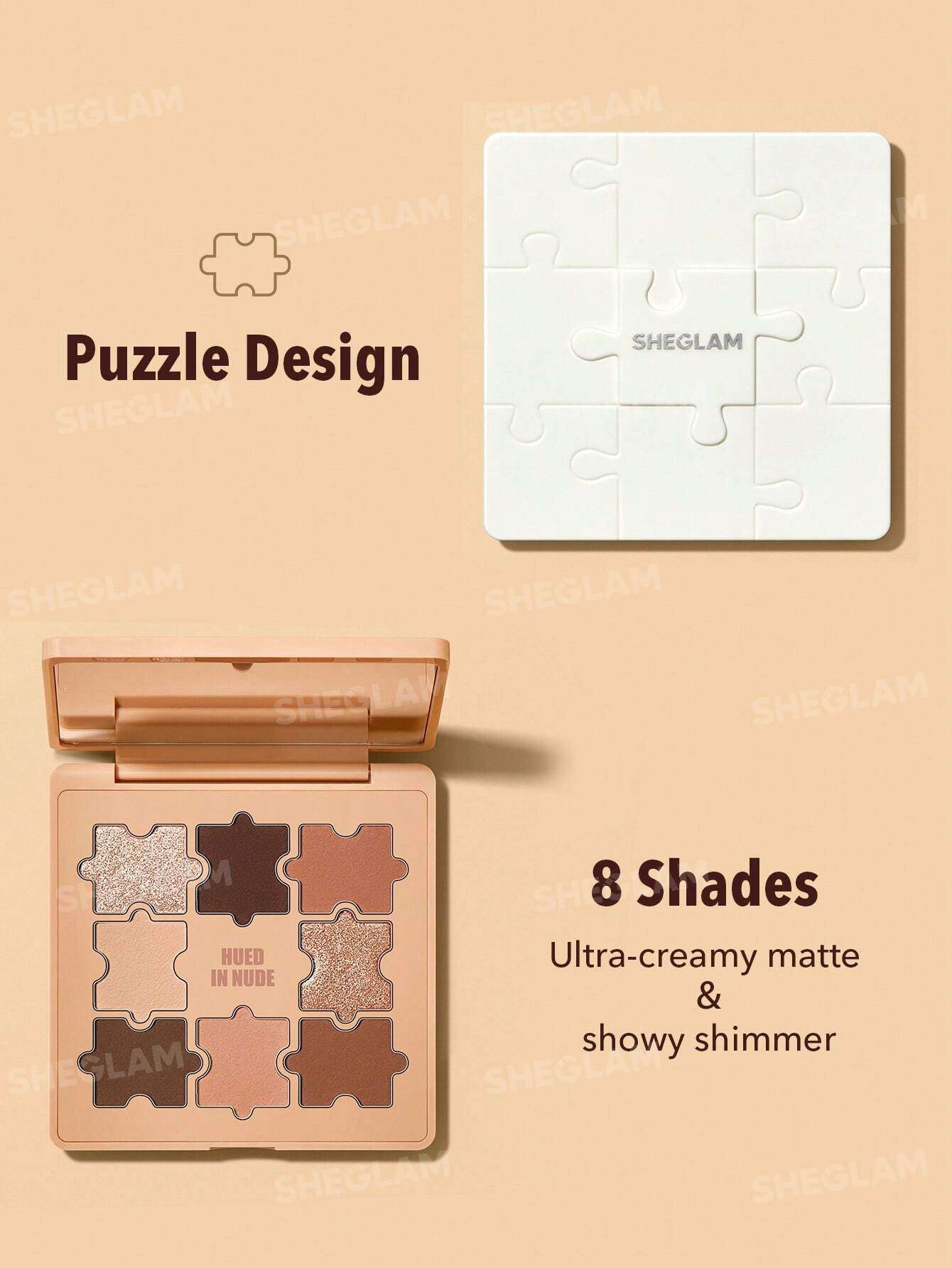 Jazy Jigsaw Eyeshadow Palette-Hued In Nude| SHEGLAM