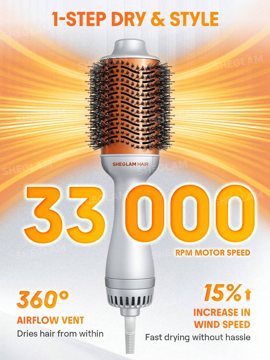 Blowout Bliss Volumizing Hot Air Brush | SHEGLAM